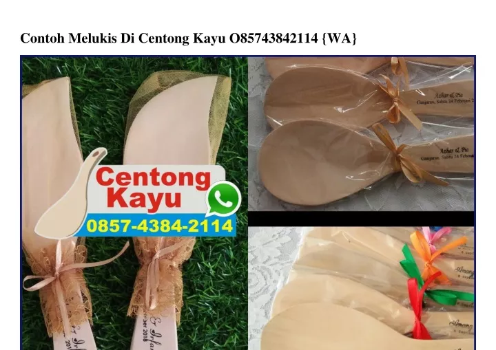 contoh melukis di centong kayu o85743842114 wa