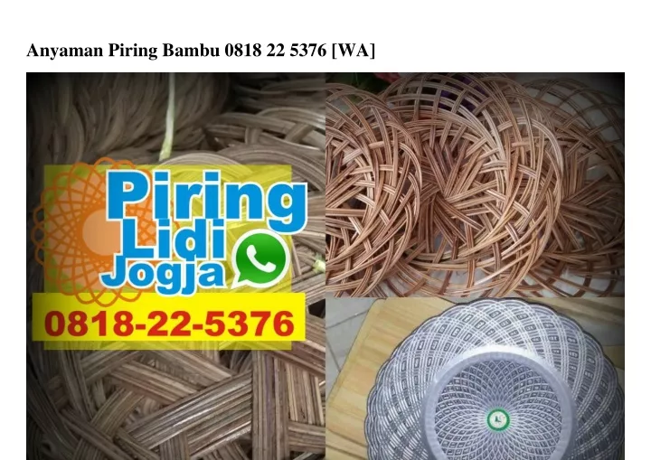anyaman piring bambu 0818 22 5376 wa