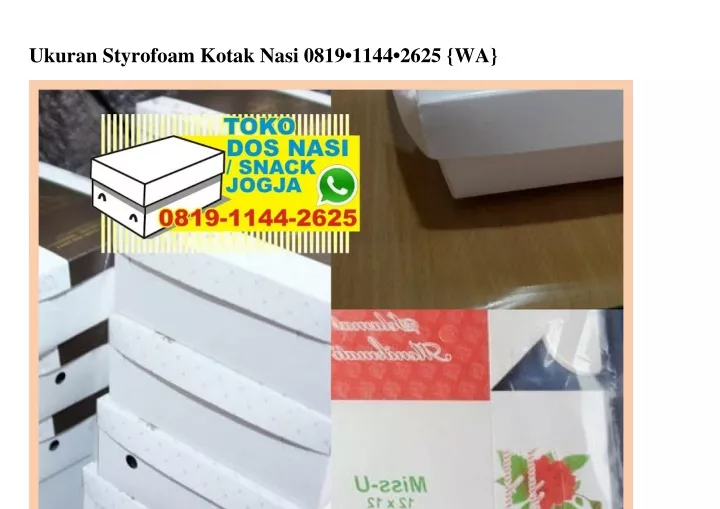 ukuran styrofoam kotak nasi 0819 1144 2625 wa