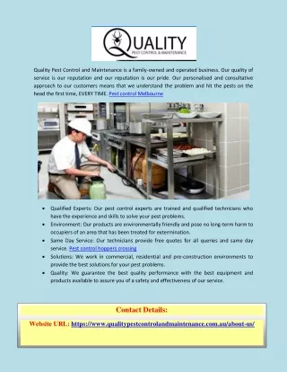 quality pest control and maintenance is a family