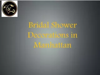 Bridal Shower Decorations Manhattan