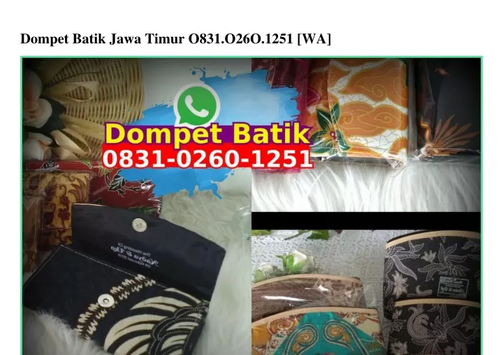 dompet batik jawa timur o831 o26o 1251 wa