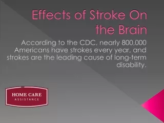 Effects of Stroke on Seniors Brain