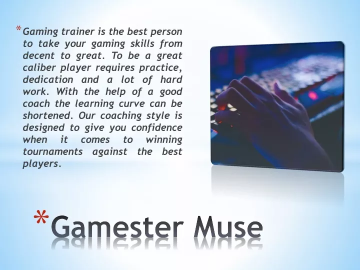 gamester muse