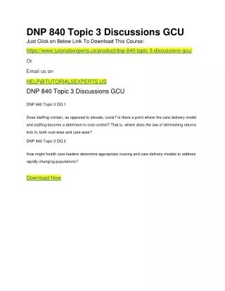 dnp 840 topic 3 discussions gcu just click
