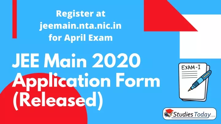 register at jeemain nta nic in for april exam