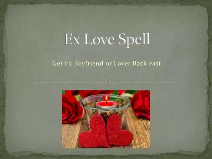 ex love spell