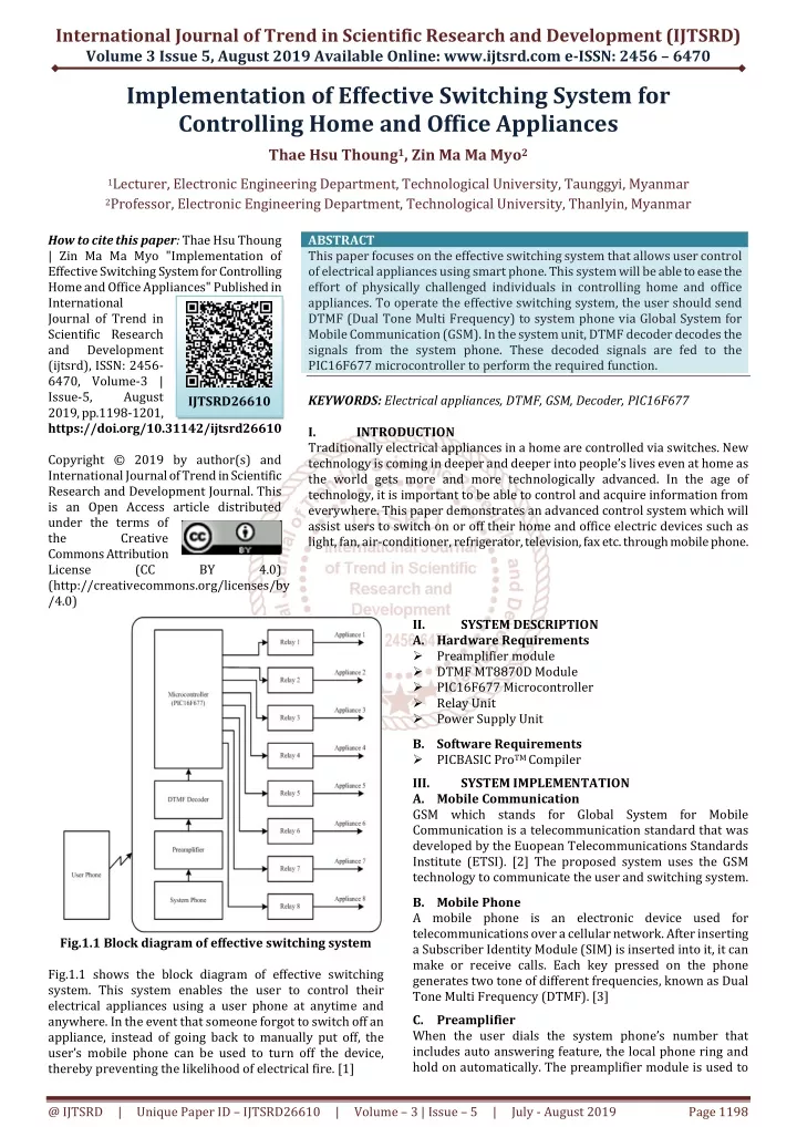 international journal of trend in scientific