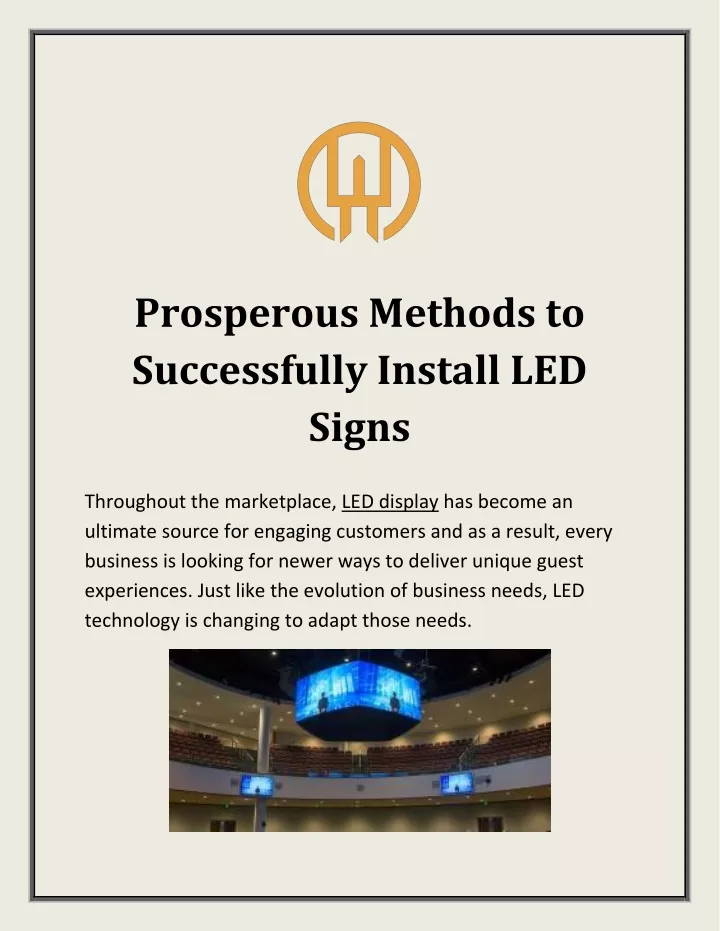 prosperous methods to successfully install