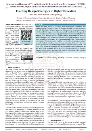 international journal of trend in scientific