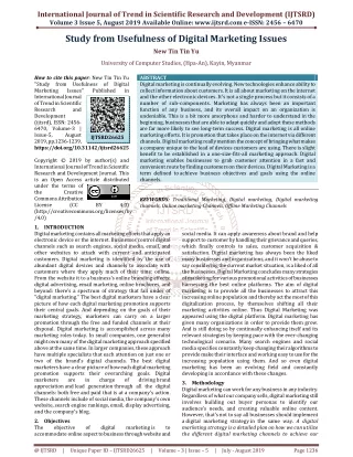 international journal of trend in scientific