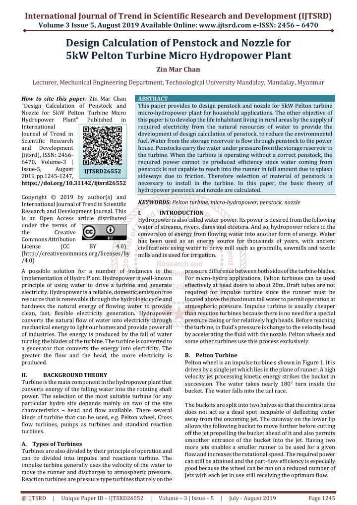 international journal of trend in scientific