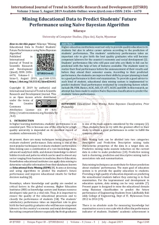 international journal of trend in scientific