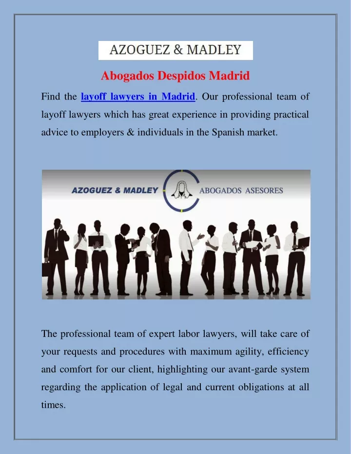 abogados despidos madrid