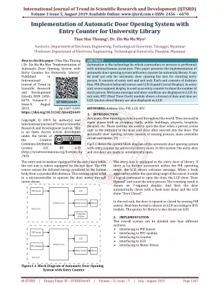 international journal of trend in scientific