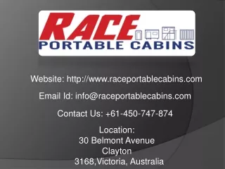 website http www raceportablecabins com