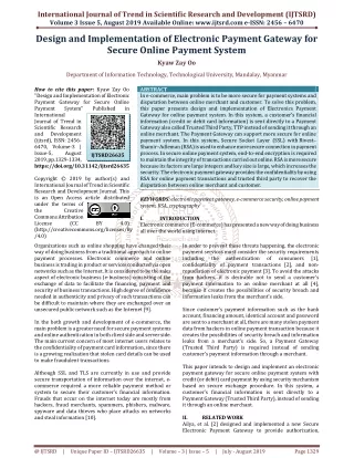 international journal of trend in scientific