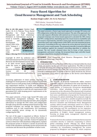international journal of trend in scientific