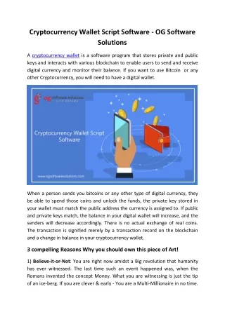 cryptocurrency wallet script software og software