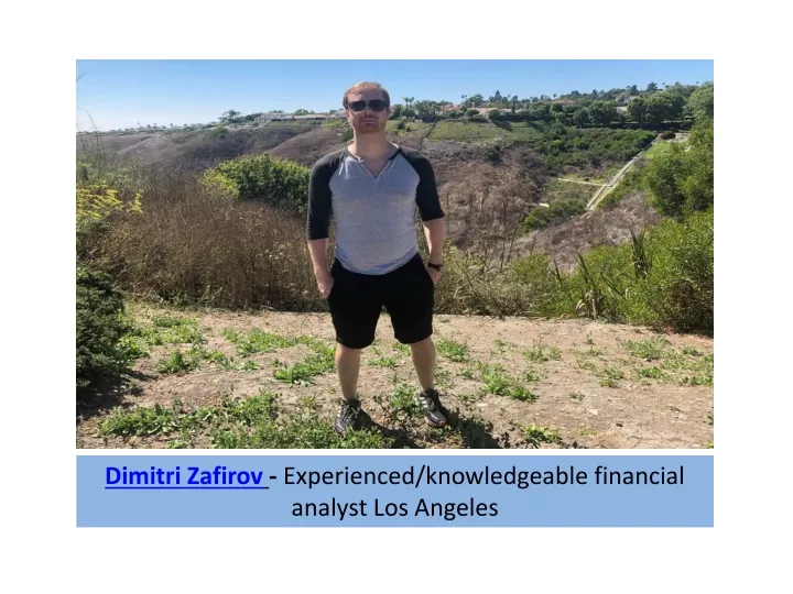 dimitri zafirov experienced knowledgeable