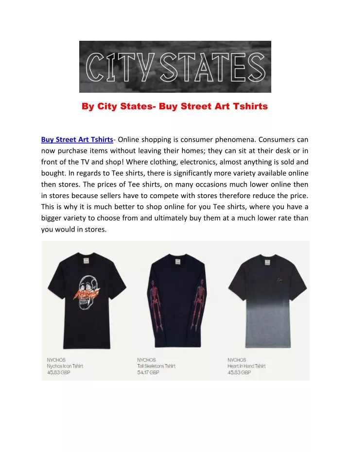 by city states buy street art tshirts