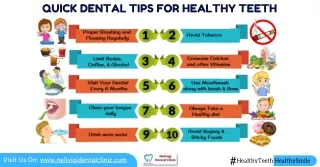 quick dental tips for healthy teeth