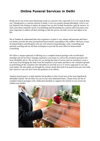 online funeral services in delhi