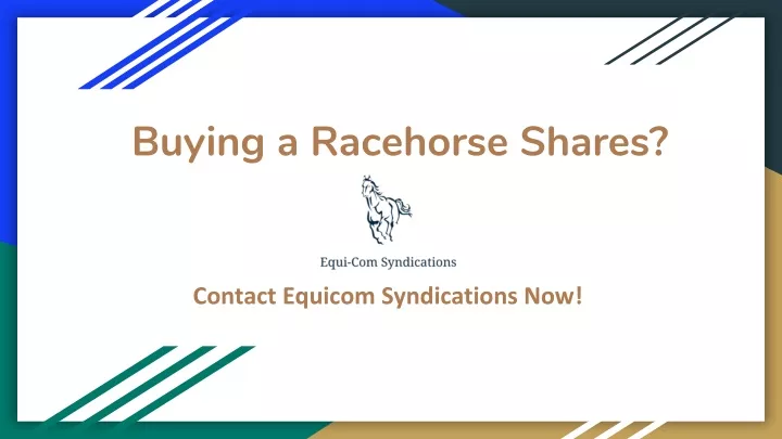 buying a racehorse shares