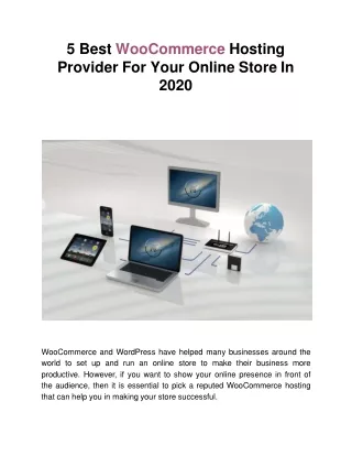 5 best woocommerce hosting provider for your online store in 2020