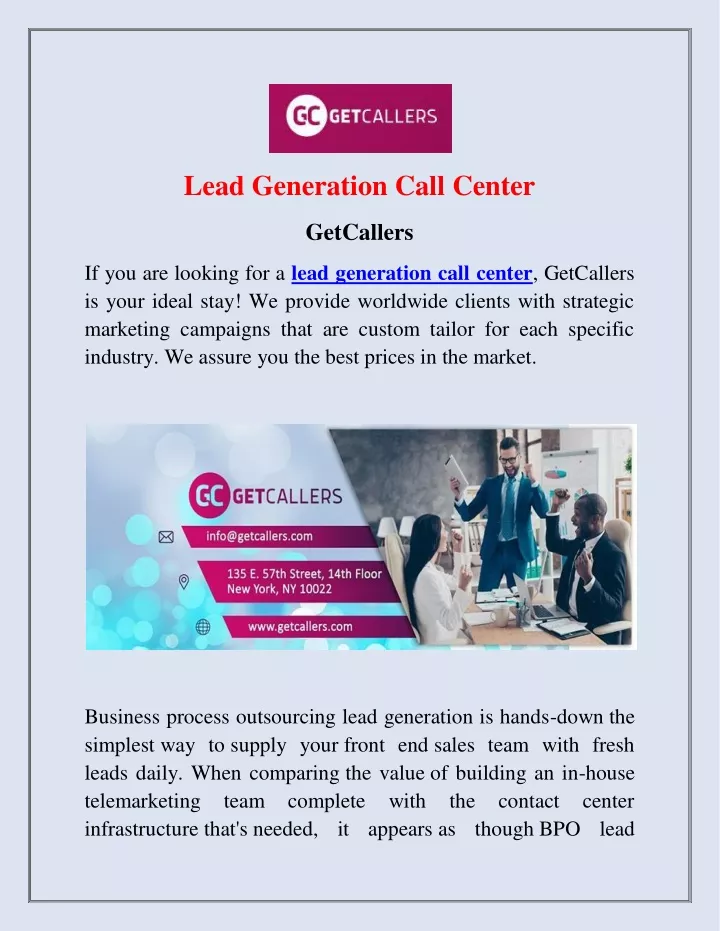 lead generation call center