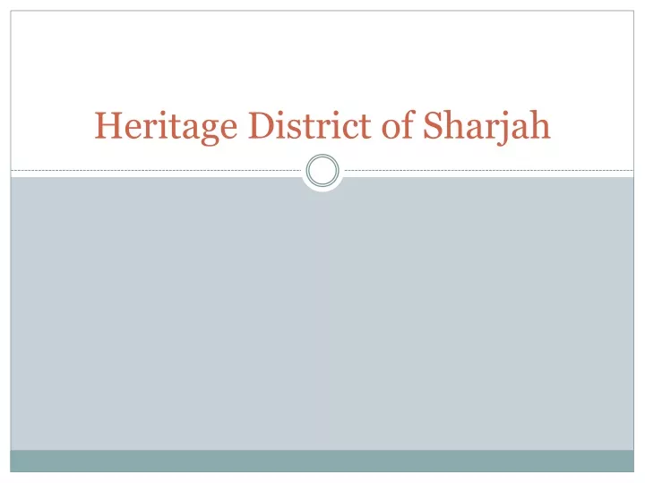 heritage district of sharjah