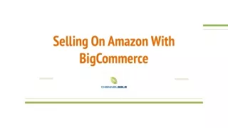selling on amazon with bigcommerce