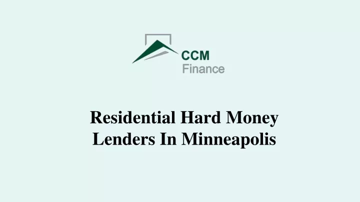 residential hard money lenders in minneapolis
