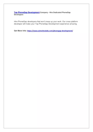top phonegap development company hire dedicated
