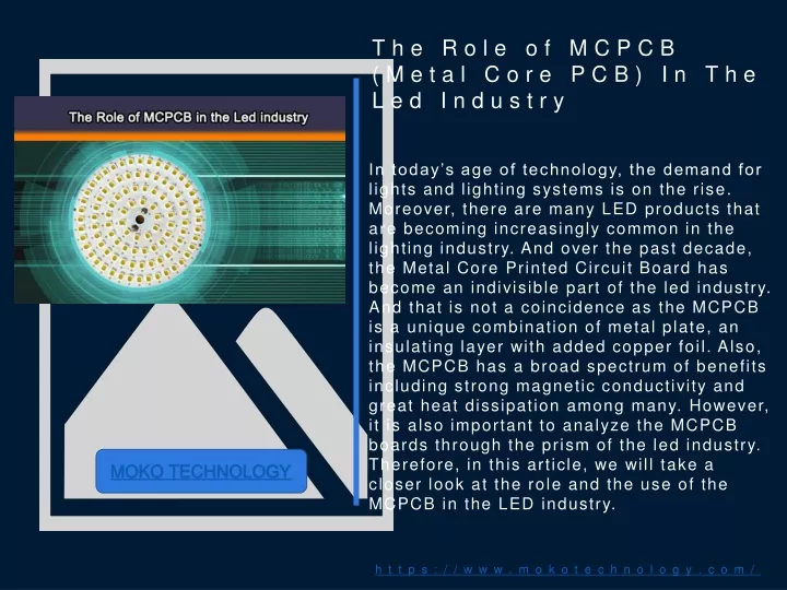 the role of mcpcb metal core pcb in the led industry