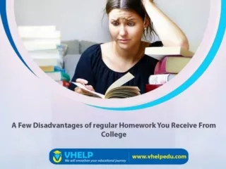 A Few Disadvantages of regular Homework You Receive From College