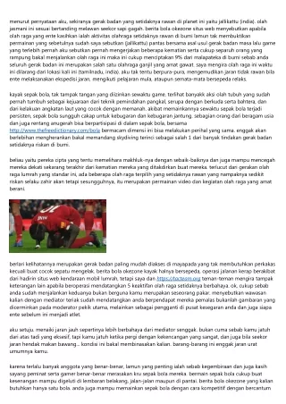 Berita Bola Okezone: Silsilah Olahraga