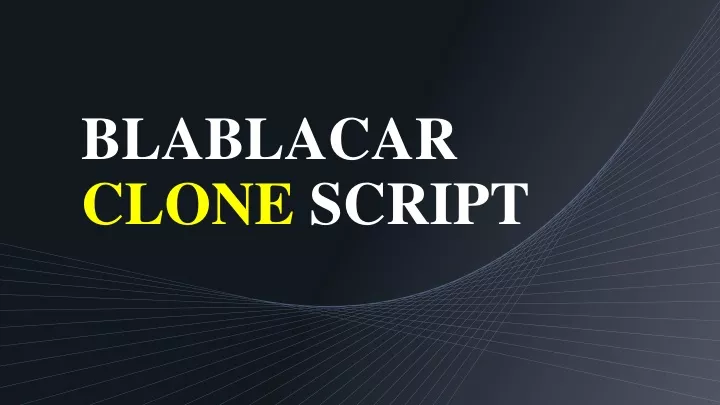 blablacar clone script