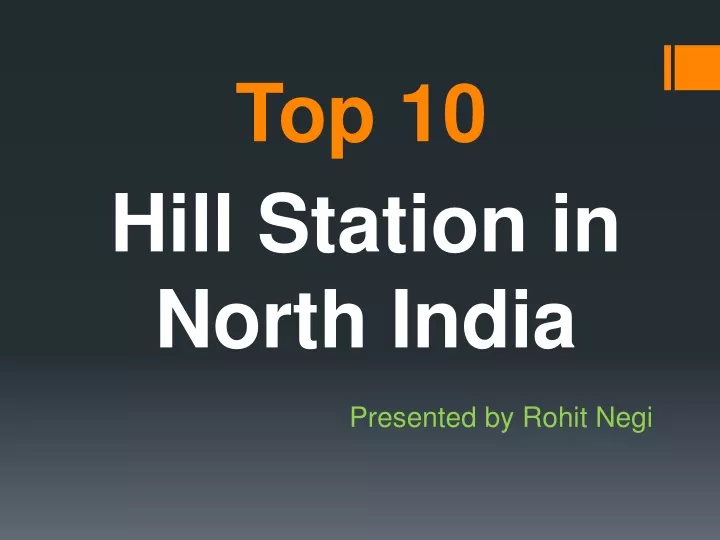 hill station in north india