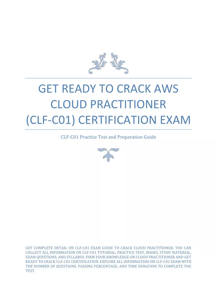 get ready to crack aws cloud practitioner