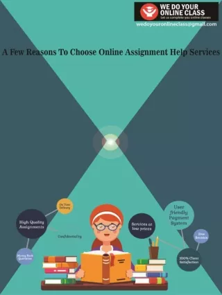 A Few Reasons To Choose Online Assignment Help Services