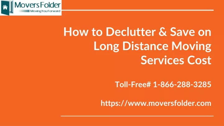 how to declutter save on long distance moving services cost