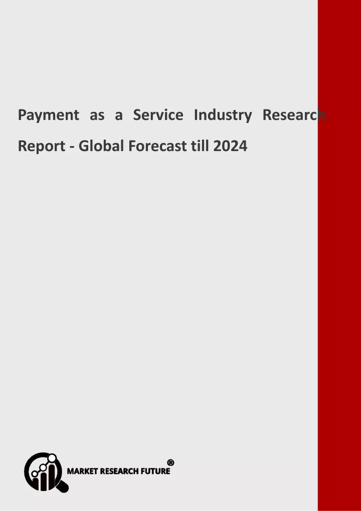 payment as a service industry research report