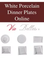 White Porcelain Dinner Plates Online