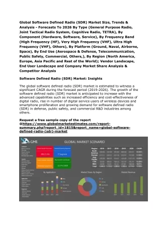 global software defined radio sdr market size