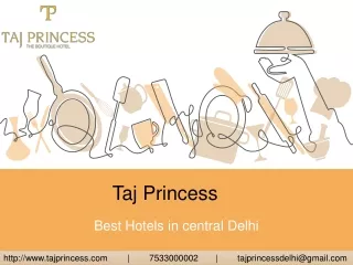 Taj Princess is one of the best Hotels in Central Delhi