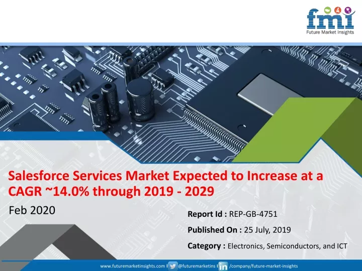 salesforce services market expected to increase at a cagr 14 0 through 2019 2029
