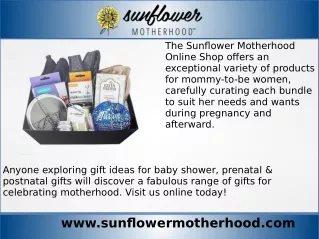 Sunflower Motherhood