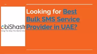Mobishastra- The Best Bulk SMS Service Provider in UAE