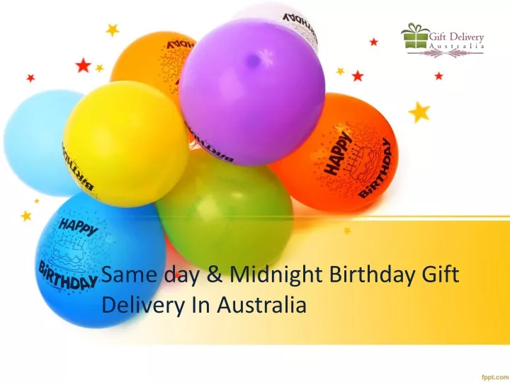 same day midnight birthday gift delivery in australia